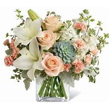 Glorious Peach Bouquet - Same Day Sympathy Flowers Delivery - Sympathy Flower - Sympathy Gifts - Send Online Sympathy Plants & Flowers