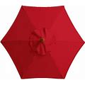Premium 210G Polyester Replacement Parasol Canopy Cover 32 72m 6Arm Or 8Arm