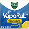 Vicks Vaporub Lemon Scented Cough Suppressant Topical Analgesic Lemon - 1.76 Oz