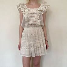 Loveshackfancy Dresses | Loveshackfancy Summer Dress | Color: Cream/White | Size: S