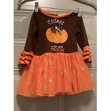 Emily Rose Toddler Girls Halloween Dress Size 18 Mths Cutest Pumpkin
