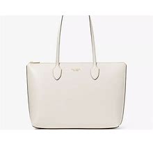 Kate Spade Bleecker Large Zip-Top Tote, Parchment