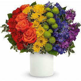 Flowers - Love Wins Rainbow Bouquet - Regular