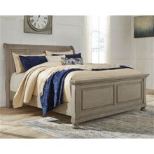 Signature Design By Ashley Lettner Low Profile Bed Wood In Brown/Gray | 57 H X 68 W X 90 D In | Wayfair B280a7ce8e8cdaf8e2f94ed6a0f4499b