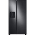 Samsung ADA 27.4 Cu. Ft. Large Capacity Fingerprint Resistant Black Stainless Steel Side-By-Side Refrigerator At ABT
