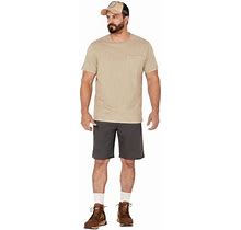 Brothers And Sons Men's Weathered Ripstop Stretch Slim Shorts Charcoal 46 US