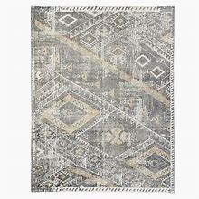 Hand Knotted Triangle Motif Rug, 5X8, Sand, West Elm
