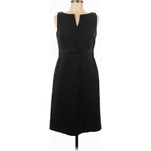 Talbots Casual Dress - Sheath: Black Solid Dresses - Women's Size 8 Petite