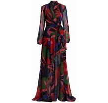 Patbo Wrap Dress Rio High Low Gown Maxi Dress Resort Luxury Size 8