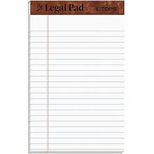 TOPS Legal Junior Notepads, 5" X 8", Narrow, White, 50 Sheets/Pad, 12 Pads/Pack (TOP 7500)