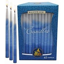 Blue And White Hanukkah Candles