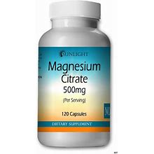 Magnesium Citrate 500Mg-Citrawell-Magcitramax-Premium Quality Capsules Sunlight