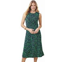 Misses Floral Dress In Navy Blue/Green Size 16 By Northstyle Catalog