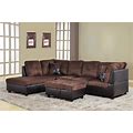 A Ainehome 3 PCS Sectional Sofa Set, L-Shaped Sectional Couch 103" W For Living Room, With Storage Ottoman And Matching Pillows (Left Hand Facing,