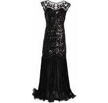 Ketyyh-Chn99 Maxi Dress For Women Summer Dress Formal Maxi Long Dress Plus Size Party Maxi Gowns Elegant Dress Silver,S