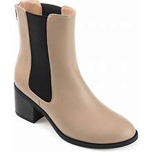 Journee Collection Tayshia Chelsea Bootie | Women's | Taupe | Size 10 | Boots | Bootie | Chelsea