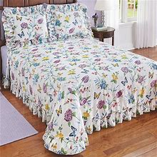 Butterfly Joy Lightweight Plisse Bedspread
