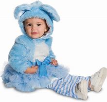 Baby/Toddler Girl S Blue Bear Costume Dress