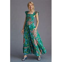 Anthropologie Love The Label Squareneck Midi Dress Size Xs