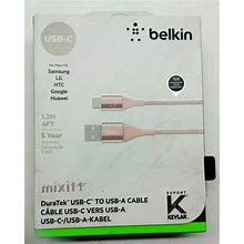 Belkin USB-C To USB-A Cable 4ft (Rose Gold)