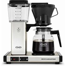 New Technivorm Moccamaster KB741 10-Cup Glass Handmade Coffee Brewer - Silver
