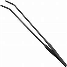 Evago 15 Inch Black Curved Aquarium Tweezers Stainless Steel Curved Tweezer With Carbonation Protection Coating Against Rust Long Reptiles Feeding Ton