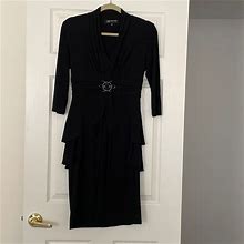 Jones New York Dresses | Jones New York Black Dressy Dress | Color: Black | Size: 4
