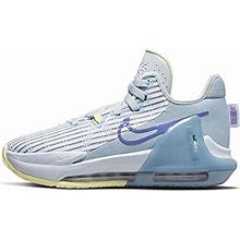 Nike Kid's Lebron Witness 6 (GS) Basketball Shoe - Aura/Psychic Purple/Worn Blue - Size 5