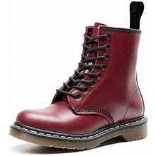 Genuine Leather Designer Men's Women 3546 Unisex 2022 Ankle Snow Boots For Men Cowboy Winter Boots Autumn Fashion Casual Shoes Red 42