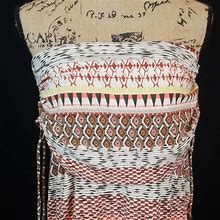 Athleta Dresses | Athleta Tribal Aztec Bandeau Maxi Dress J140:4:819 | Color: Black/Orange | Size: M
