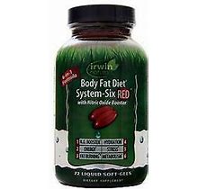 Irwin Naturals Body Fat Diet System-Six Red 72 Sgels
