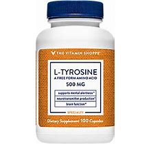 L-Tyrosine (500 Mg) By The Vitamin Shoppe - 100 Capsules - Vitamins & Supplements - Supplements