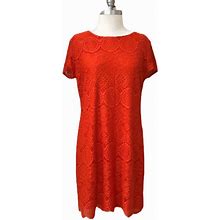 Laundry By Shelli Segal Dresses | Laundry By Shelli Segal Red Lace Overlay Dress | Color: Red | Size: 12