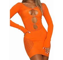 Wdehow Women Sexy Hollow Out Cocktail Dress Bodycon Sheer Mesh Patchwork Long Sleeve Off Shoulder Wrap Mini Dress Clubwear