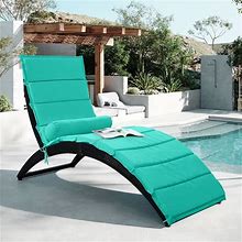 HDPE Outdoor Chaise Lounge Patio Pool Chair With Adjustable Back