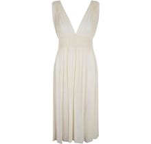 1930S Cream Silk Crepe Smocked Night Dress