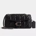 Coach Tabby Shoulder Bag 20 With Quilting - Women's - Pewter/Black