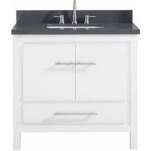Avanity Riley 37" Freestanding Single Bathroom Vanity With Sink In White, SKU: RILEY-VS37-WT