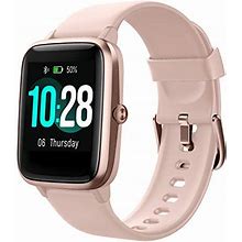 HAFURY Smart Watch Activity Fitness Tracker Watch For Men Women, Smartwatch For Android & Ios, Fitness Watch Heart Rate Monitor, IP68 Swimming Waterproof Watch With Calories Step Sleep Tracker, Pink