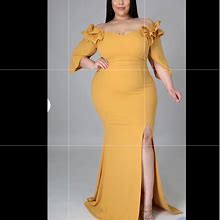 Goodtimesusa Dresses | Yellow Gown | Color: Yellow | Size: 3X
