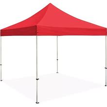 Steel Frame Canopy - 10 X 10', Red - ULINE - H-2674R