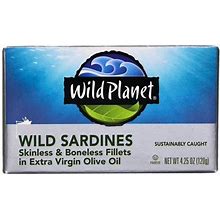 Wild Planet Skinless & Boneless Wild Sardines In Organic Evoo, 4.25 Oz