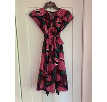 Talbots Petites Pink Floral Shift Dress Fully Lined Size Small