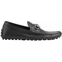 Gucci Men's Byorn Leather Driving Loafers - Black - Size 10