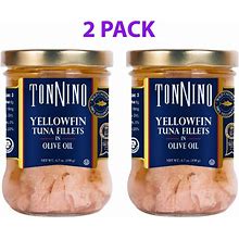 Tonnino Premium Yellowfin Tuna Fillet In Olive Oil, 6.7 Oz, Jar, Wild Caught