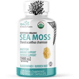 Nutri Sea Moss Complex 1400Mg With Black Pepper Dietary Supplements - 60Ct