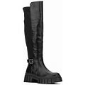 New York & Company Womens Sara Block Heel Over The Knee Boots | Black | Regular 7 | Boots Over The Knee Boots