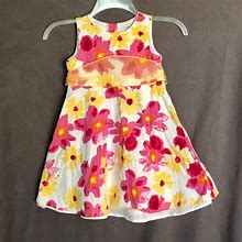 George Dresses | George Pink/Yellow Floral Sleeveless Dress Girls 5 | Color: Pink/Yellow | Size: 5G