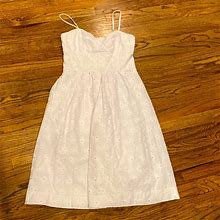 Lilly Pulitzer Dresses | Lilly Pulitzer White Cotton Lace Sundress White Label 6 | Color: White | Size: 6
