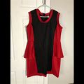 Dots Dresses | Dots Sleeveless Dress, Red And Black, To The Knee, Comfort | Color: Black/Red | Size: 1X